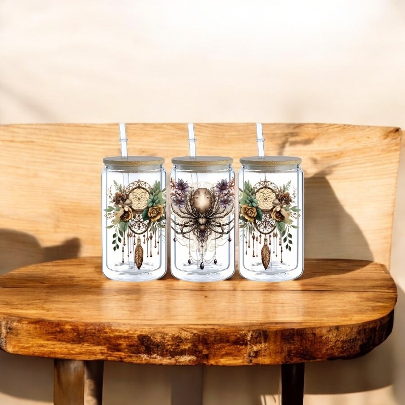 Glas Traumfänger Spider