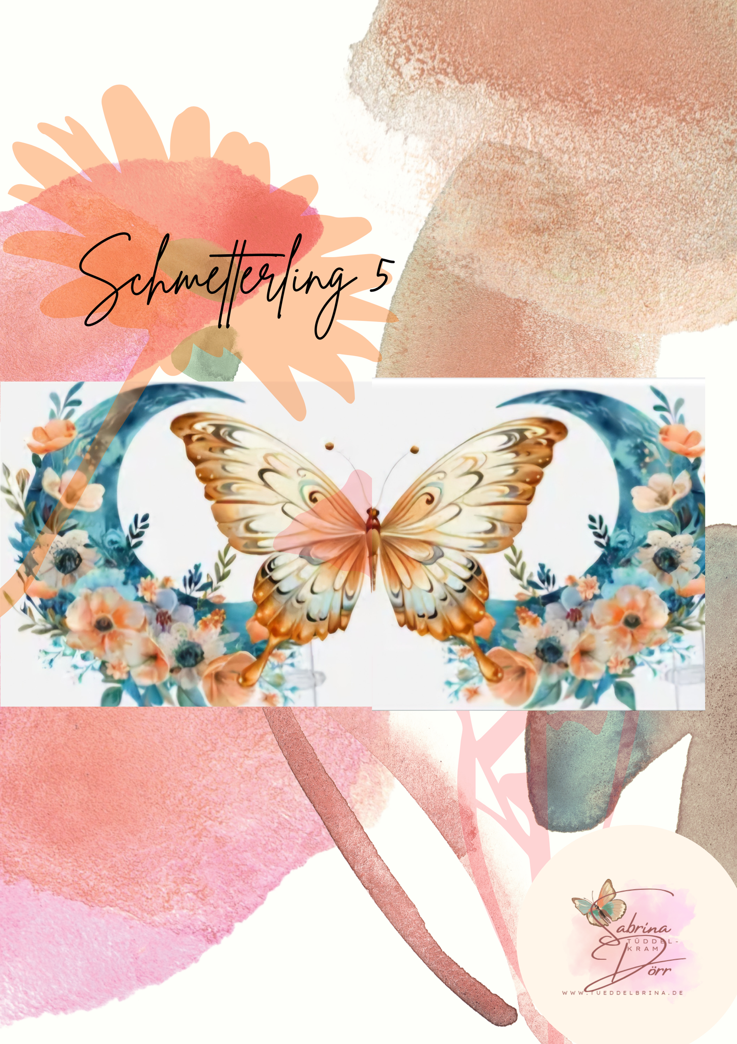 Schmetterling beige