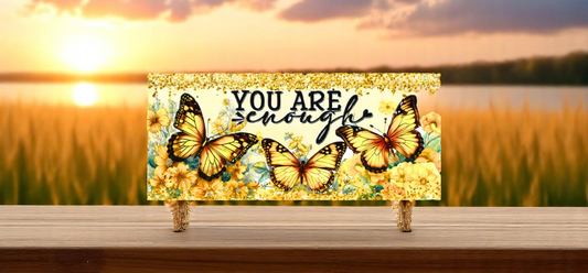 Gals Schmetterling gelb you are enough