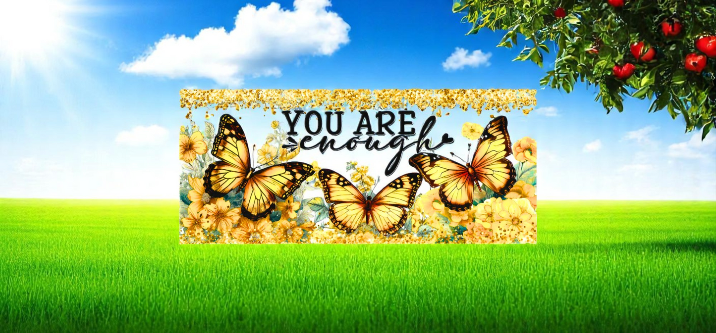 Gals Schmetterling gelb you are enough
