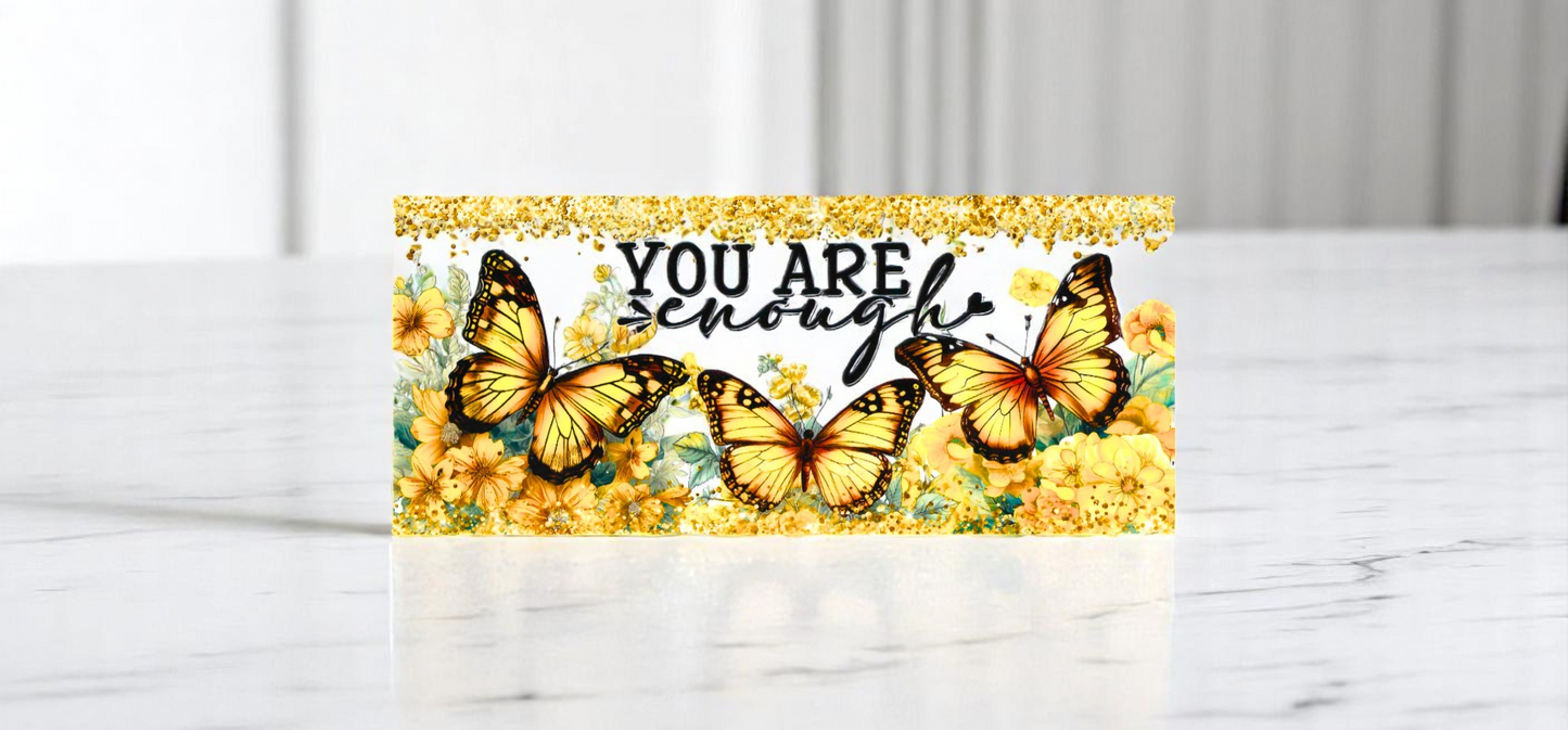 Gals Schmetterling gelb you are enough