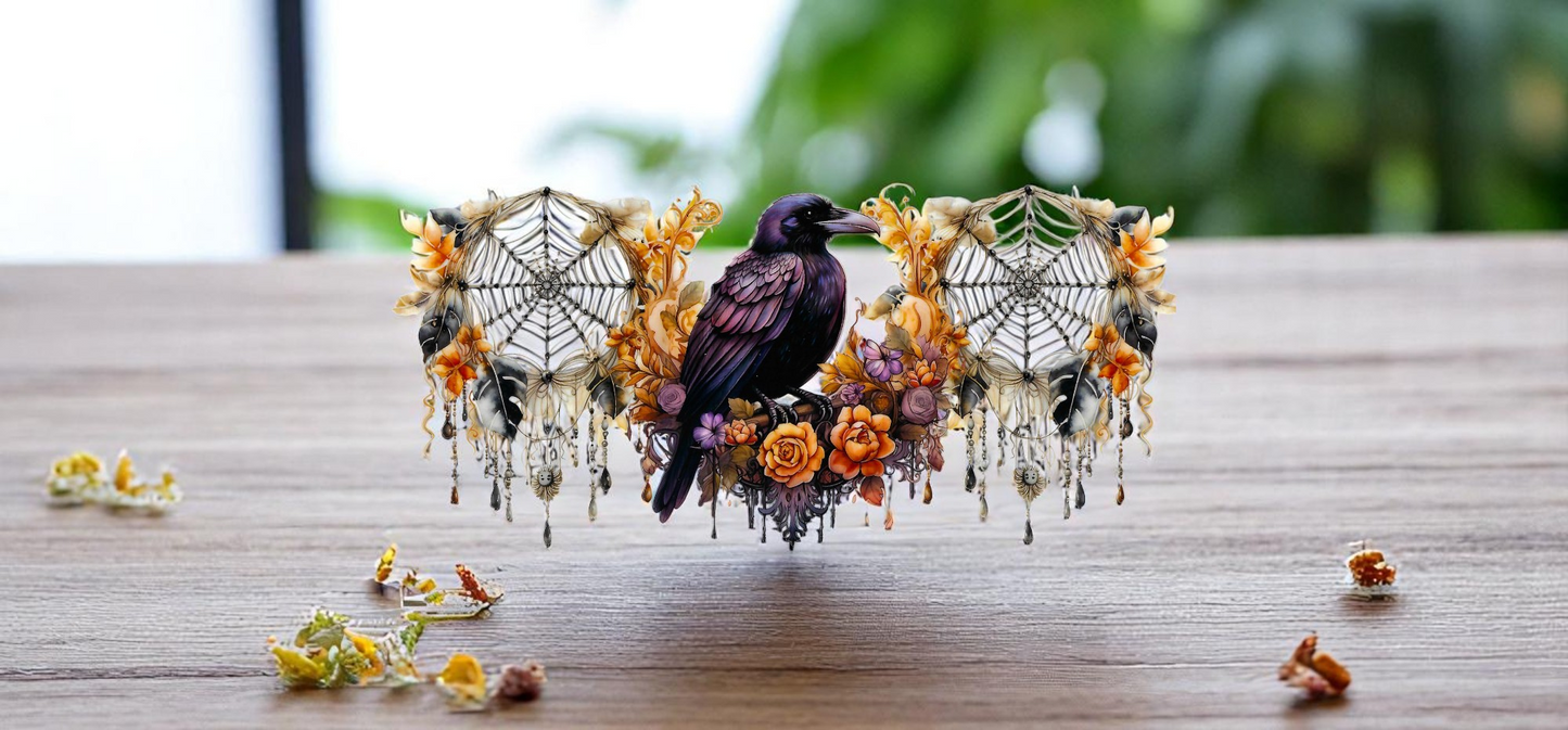 Glas Traumfänger Rabe