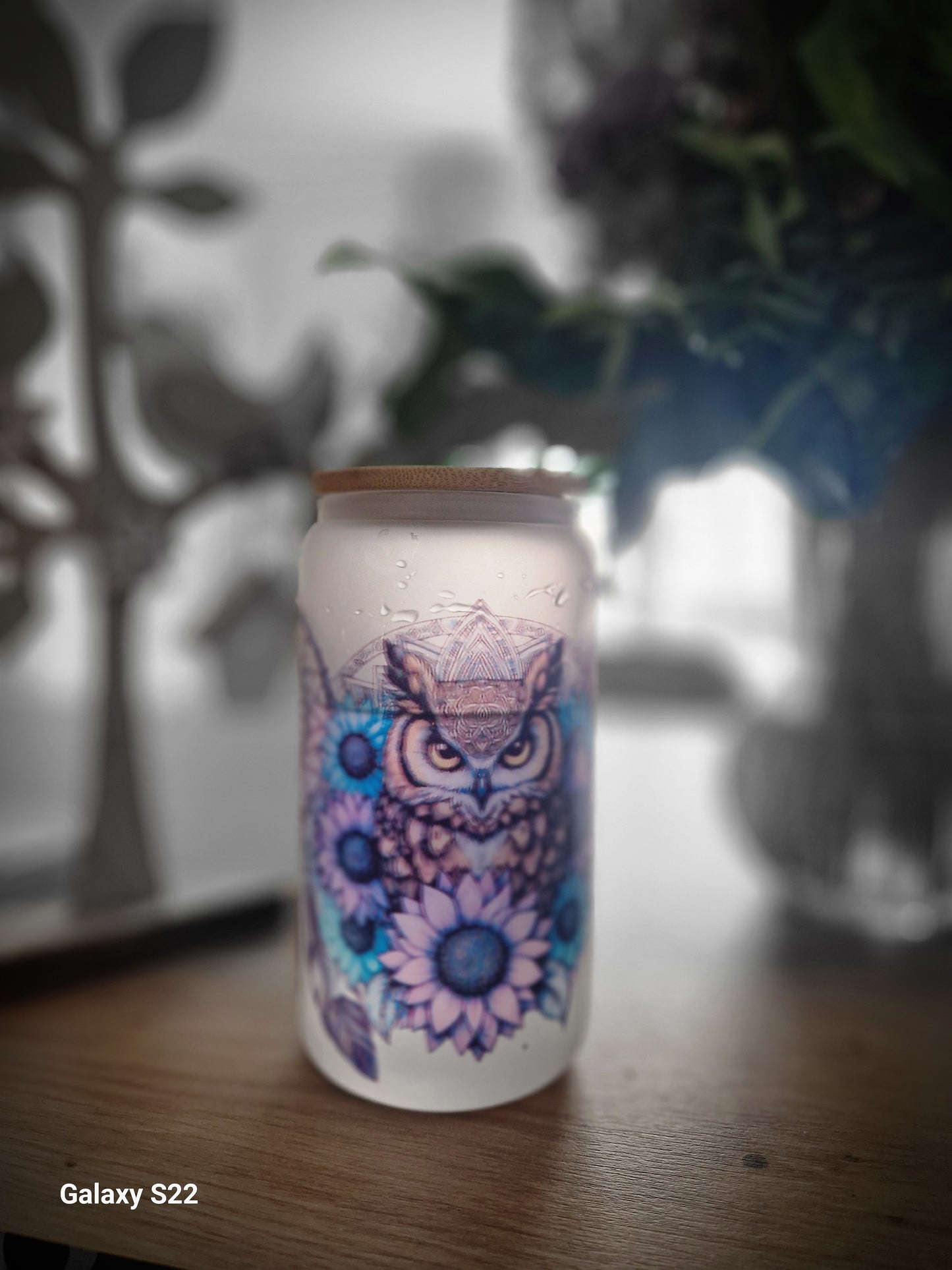 Glas Traumfänger Eule