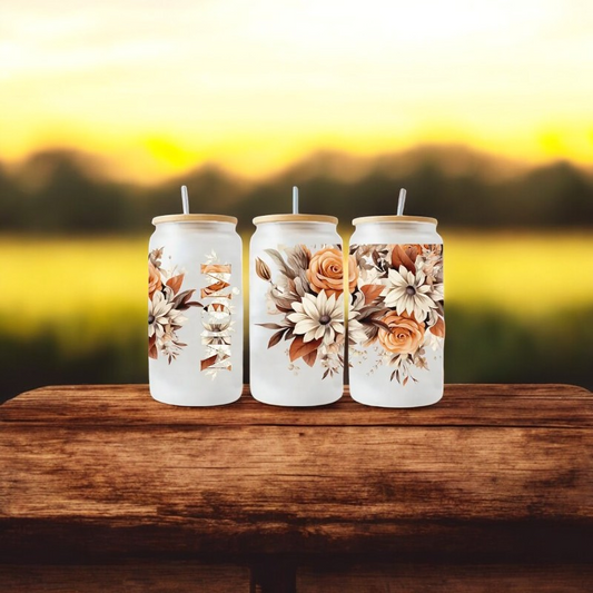Glas Mom Boho braun