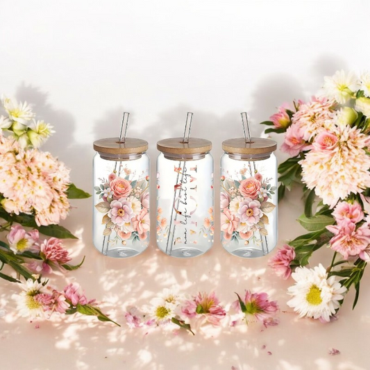 Glas Mom Boho rosa